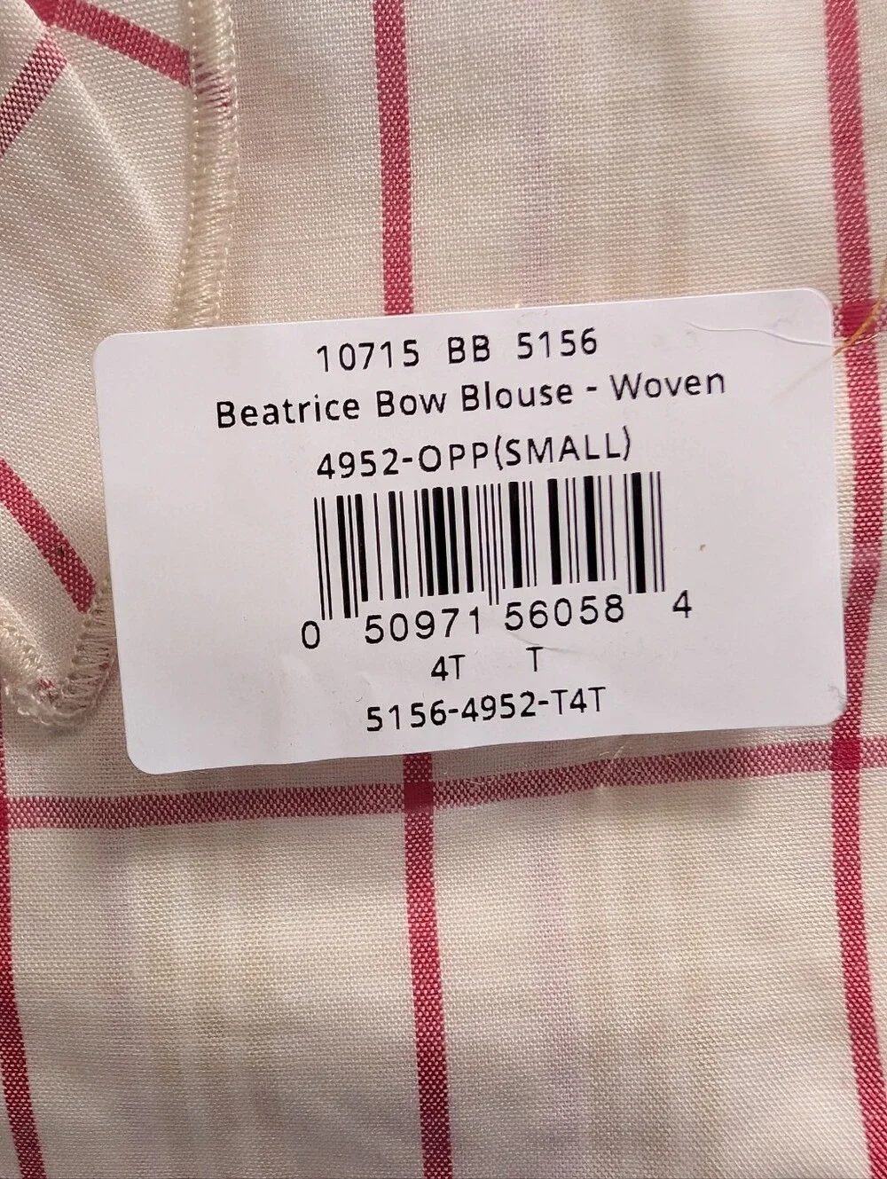 The Beaufort Bonnet Company Beatrice Bow Blouse | NWT | 4T